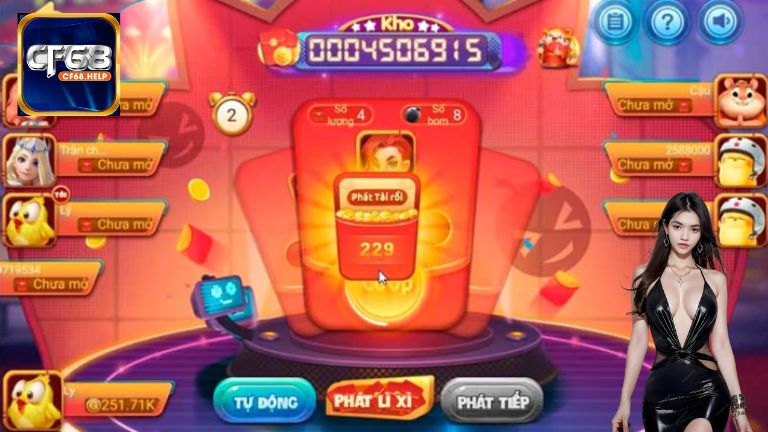 Bom Lì Xì CF68 là game slot cực thú vị, vui vẻ và sinh động