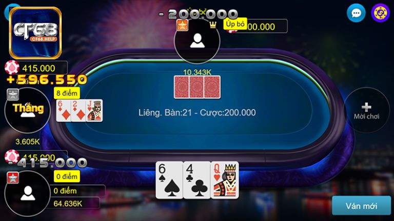 Cách tính điểm so thắng thua trong game bài Liêng