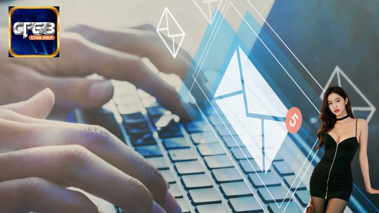 Email cũng là một trong những kênh kết nối CSKH phổ biến tại CF68