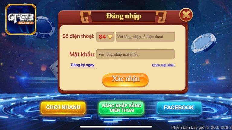 Hướng dẫn đăng nhập CF68 siêu đơn giản, ai cũng có thể làm được