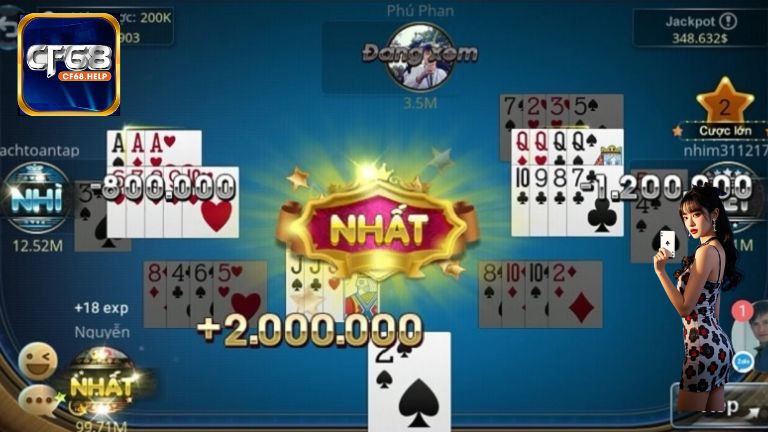 Phỏm CF68 là game chơi thu hút với những ưu điểm nổi bật