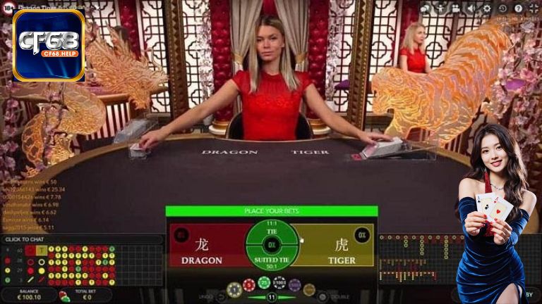 Rồng Hổ là trò chơi thuộc sảnh Casino với 3 cửa cược đơn giản